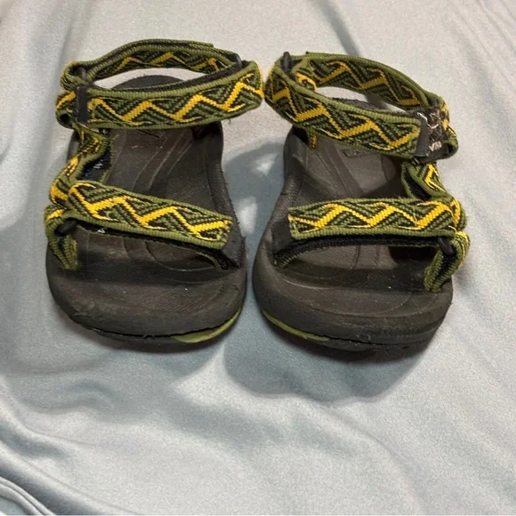 TEVA Hurricane XLT 2 Casual Sandals- Green/Yellow/Black TODDLERS SZ 7 - Picture 4 of 7